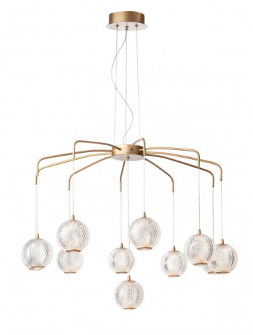 ■ ILUMINAT DE INTERIOR - LUSTRA LED GLOB AURIU TRANSPARENT 42W 3000K