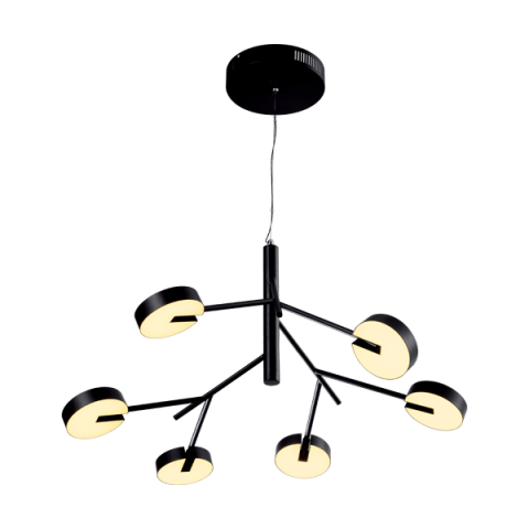 ■ ILUMINAT DE INTERIOR - LUSTRA LED SENSO 1X50W 3528LM NEGRU MAT 3000K