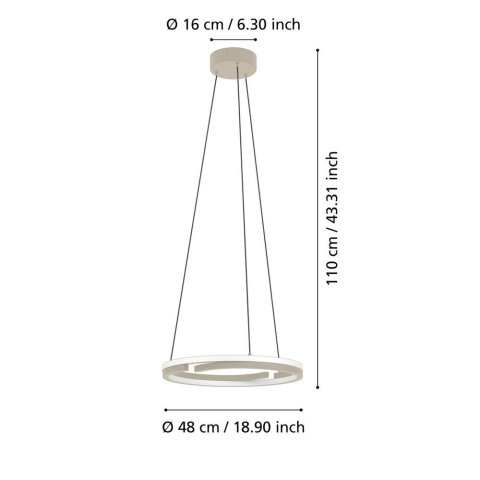 LUSTRA MEZZOMONTE LED 2X20W IP20 [1]