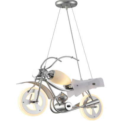 SUSPENSII COPII - LUSTRA CAMERA COPILUL - LED MOTOCICLETA (38W1XE14)