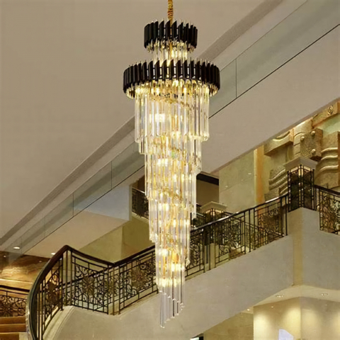 CANDELABRE CRISTAL & PENDULE - LUSTRA NEAGRA CRISTAL  8097/600X2000 BK