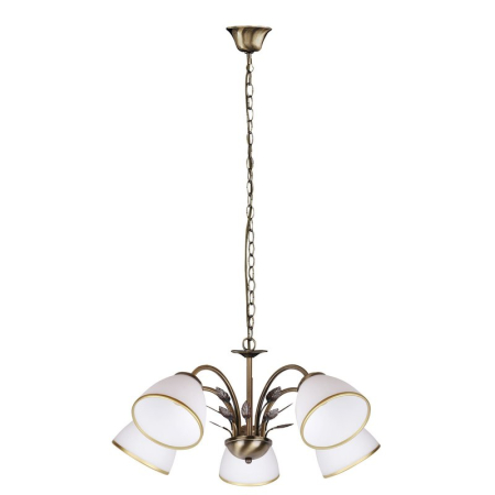 ■ CORPURI DE ILUMINAT - LUSTRA RABALUX ALETTA 2780  BRONZ E14 5X40W D580MM