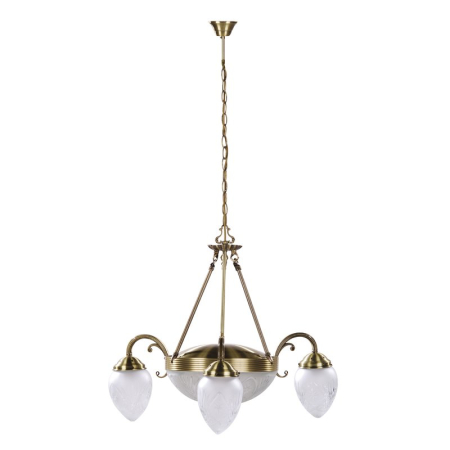 ■ CORPURI DE ILUMINAT - LUSTRA ANNABELLA 8633 BRONZ E14 3X40W + E27 2X60W D700X600MM