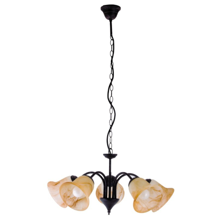 ■ CORPURI DE ILUMINAT - LUSTRA  COLETTE 7368 LUSTRA MAROU ANTIC ALABASTRU E14 5X40W D540X280MM