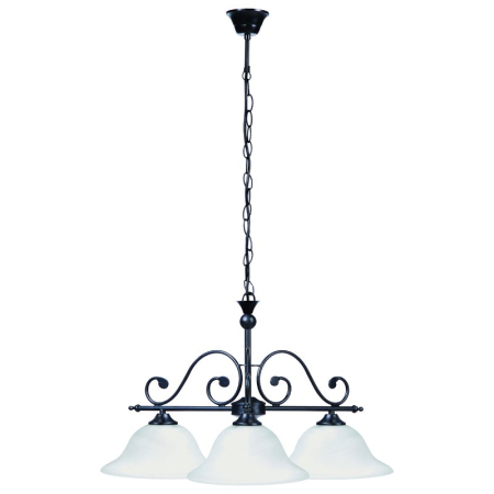 ■ CORPURI DE ILUMINAT - LUSTRA RABALUX DOROTHEA 7773 NEGRU MAT ALB E27 3X60W D650X360MM