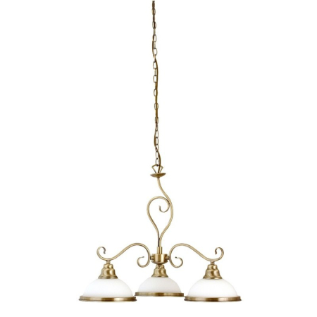 ■ CORPURI DE ILUMINAT - LUSTRA RABALUX ELISETT 2753 BRONZ BRONZ ALB E27 3X60W D600X520MM