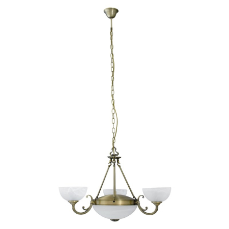 ■ CORPURI DE ILUMINAT - LUSTRA  MARLENE 8543 BRONZ BRONZ ALB E14 3X40W + E27 2X60W D800X480MM