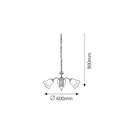 LUSTRA  RAFAELLA 7233 AURIU ALB E14 3X40W D500X280MM [1]