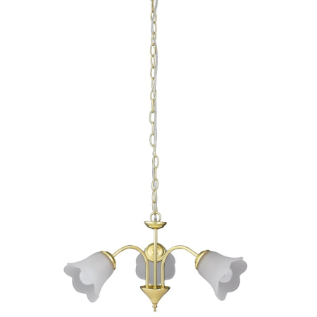 ■ CORPURI DE ILUMINAT - LUSTRA  RAFAELLA 7233 AURIU ALB E14 3X40W D500X280MM