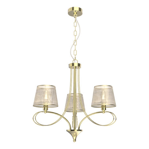 ■ ILUMINAT DE INTERIOR - LUSTRA REBECCA 3XE14 AURIE