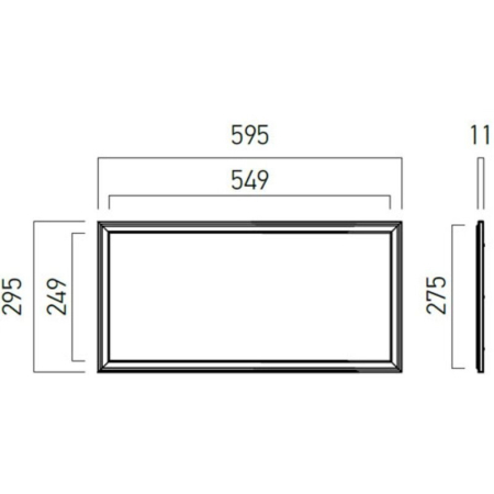 Panou LED WDU3060NW MWH 24W 4000K [1]