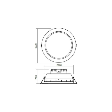 PANOU LED XEVO INCASTRAT 22W 4000K ALB MAT EV05NW ARELUX [2]