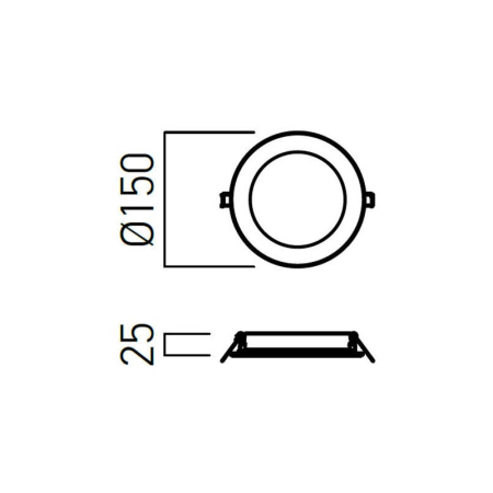 SPOT LED XFACE ROTUND 12W 3000K IP20 ALB MAT [1]