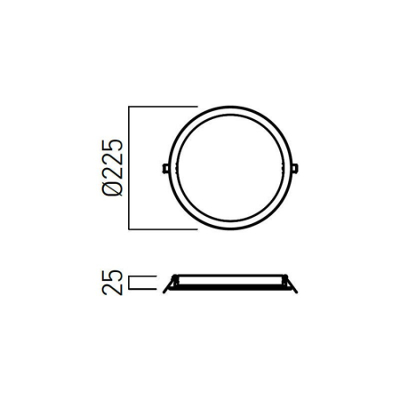 SPOT LED XFACE ROTUND 24W 3000K IP20 ALB MAT [1]