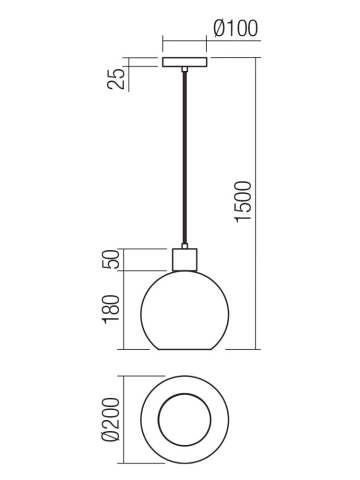 PENDUL ATLANTIS 1XE27 42W FUMURIU [1]