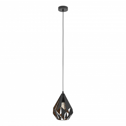■ ILUMINAT DE INTERIOR - PENDUL CARLTON1 NEGRU