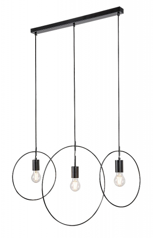 CANDELABRE MODERNE & PENDULE - PENDUL DILARA 3X40W E27 NEGRU