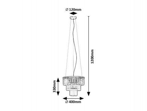 PENDUL de CRISTAL ELOISA - 3X25W - E27 [1]