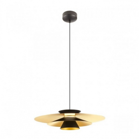 ■ ILUMINAT DE INTERIOR - PENDUL LED FARGO AURIU/NEGRU 1X17W LC D500
