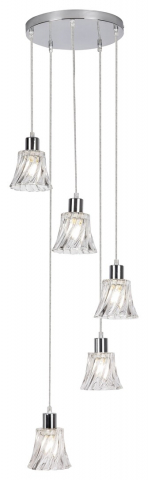 CANDELABRE MODERNE & PENDULE - PENDUL HESTIA 5X40W E14