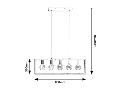 PENDUL INDIGO 5X40W E27 [1]