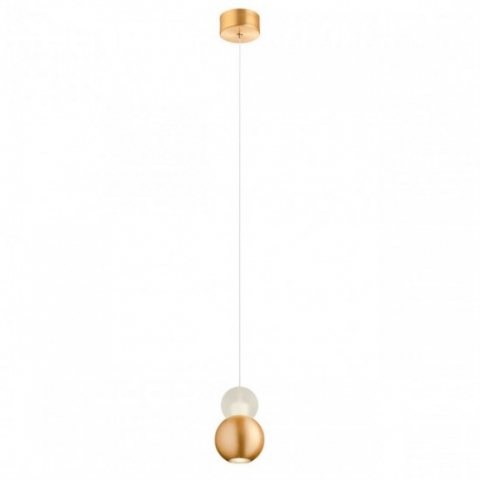SUSPENSII CU LED - PENDUL LED AOBA ALB/AUR 1X8W LC