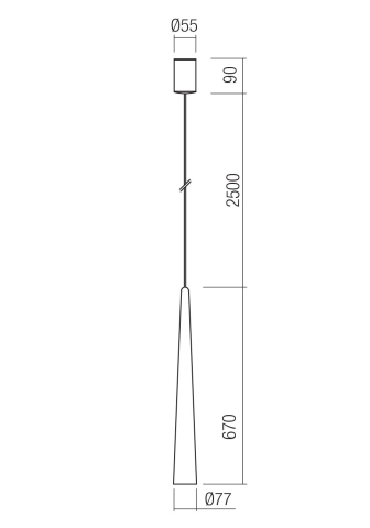 PENDUL LED BOTERA NEGRU 1X10W 3000K [1]