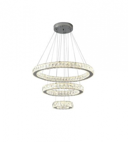 PENDUL LED CRISTAL CROM 3 CERCURI [1]