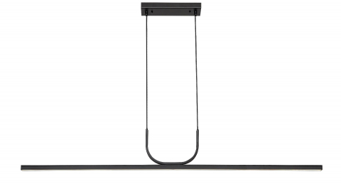 SUSPENSII CU LED - PENDUL LED ELIA NEGRU 1X25W 3000K CROM