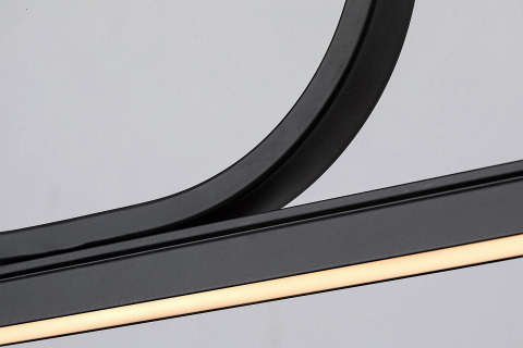 PENDUL LED ELIA NEGRU 1X25W 3000K CROM [1]
