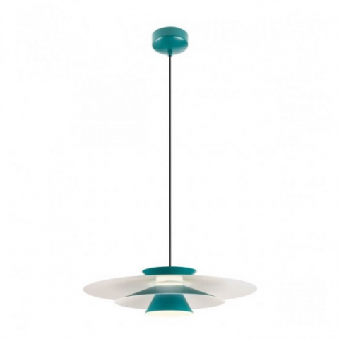 ■ ILUMINAT DE INTERIOR - PENDUL LED FARGO ALB/VERDE 1X17W LN D500