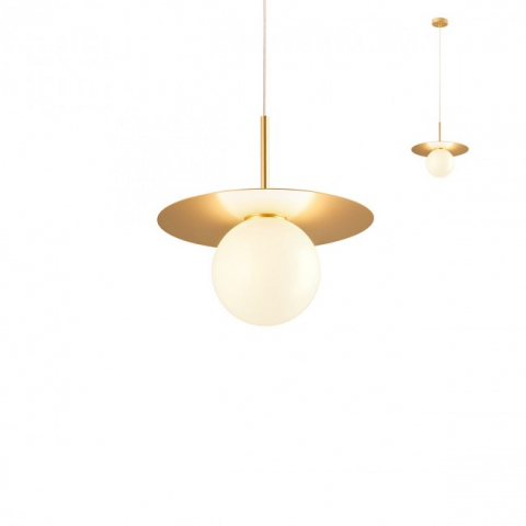 SUSPENSII CU LED - PENDUL LED PLATO AURIU 1XE14 D30CM