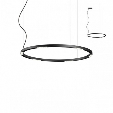 SUSPENSII CU LED - PENDUL LED UNION negru1X50W D900