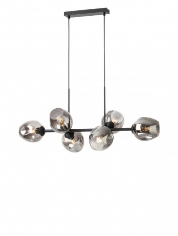 ■ CORPURI DE ILUMINAT - PENDUL PIERCE 6X42W E27 NEGRU MAT
