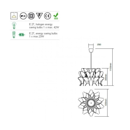 PENDUL REDO BUTTERFLY 01-781 [1]