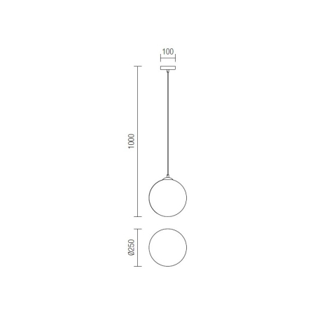 PENDUL OLA 01-1064 E27 1X40W WH D200 [2]