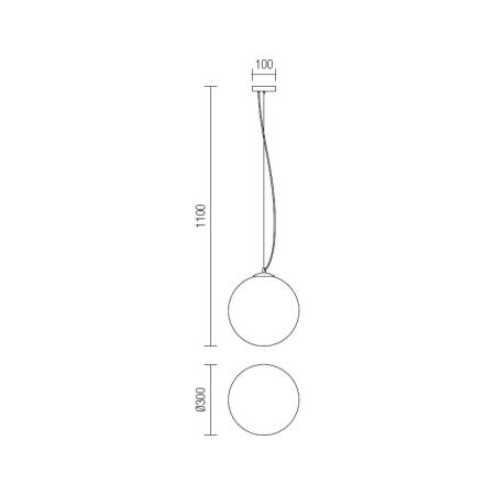 PENDUL OLA 01-1065 E27 1X40W WH D300 [2]
