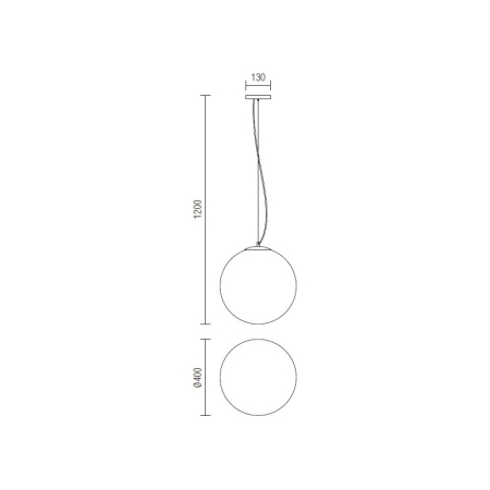 PENDUL OLA 01-1066 E27 1X40W WH D400 [2]
