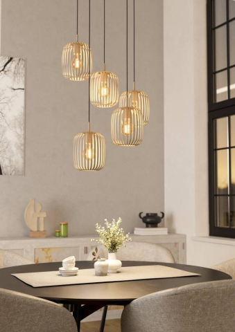■ ILUMINAT DE INTERIOR - PENDUL ROMAZZINA 5XE27 IP20