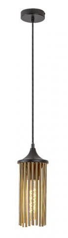 ■ ILUMINAT DE INTERIOR - PENDUL ROXAS 1XE27 40W CUPRU / NEGRU
