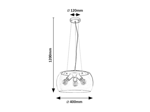 PENDUL URSULA 3X40W E27 [3]