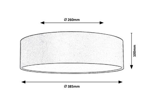PLAFONIERA  ALDONA 2X10W E27 NEGRU [1]