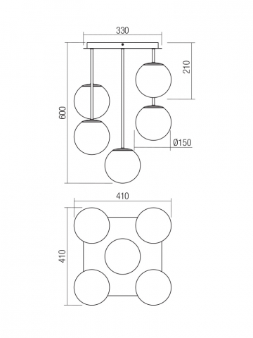 PLAFONIERA BOLDY 5X28W E14 [1]