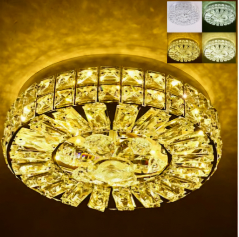 PLAFONIERE CRISTAL - PLAFONIERA CRISTAL AURIE 48W(24W+24W)