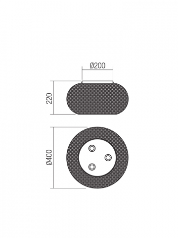 PLAFONIERA CROKET 3X42W E27 AUR [1]