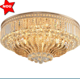CANDELABRE CRISTAL & PENDULE - PLAFONIERA DE CRISTAL - AURIE; 80 CM