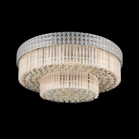 PLAFONIERE CRISTAL - PLAFONIERA ELMARK MISHELLE 955MISHELLE8 8X40W E14 CROM D600XH340
