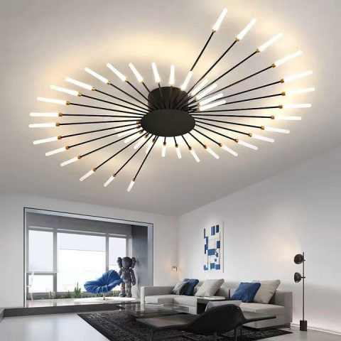PLAFONIERE CU LED - PLAFONIERA LED CU TELECOMANDA BK 1X112W