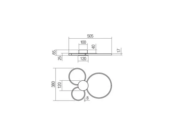 PLAFONIERA LED ATOM  20W LC [1]