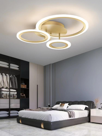 ■ ILUMINAT DE INTERIOR - PLAFONIERA LED AURIE 3 CERCURI 76W 3 NUANTE DE LUMINA